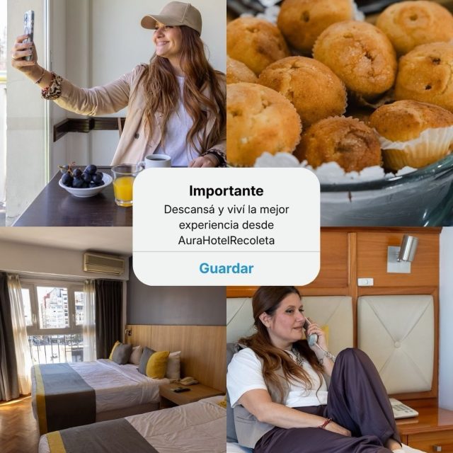 Un desayuno rico, una habitación cómoda y momentos para desconectar. ☕🤍

En Aura Hotel Recoleta, cada detalle invita a disfrutar de Buenos Aires a tu manera.

📍 Aura Hotel Recoleta