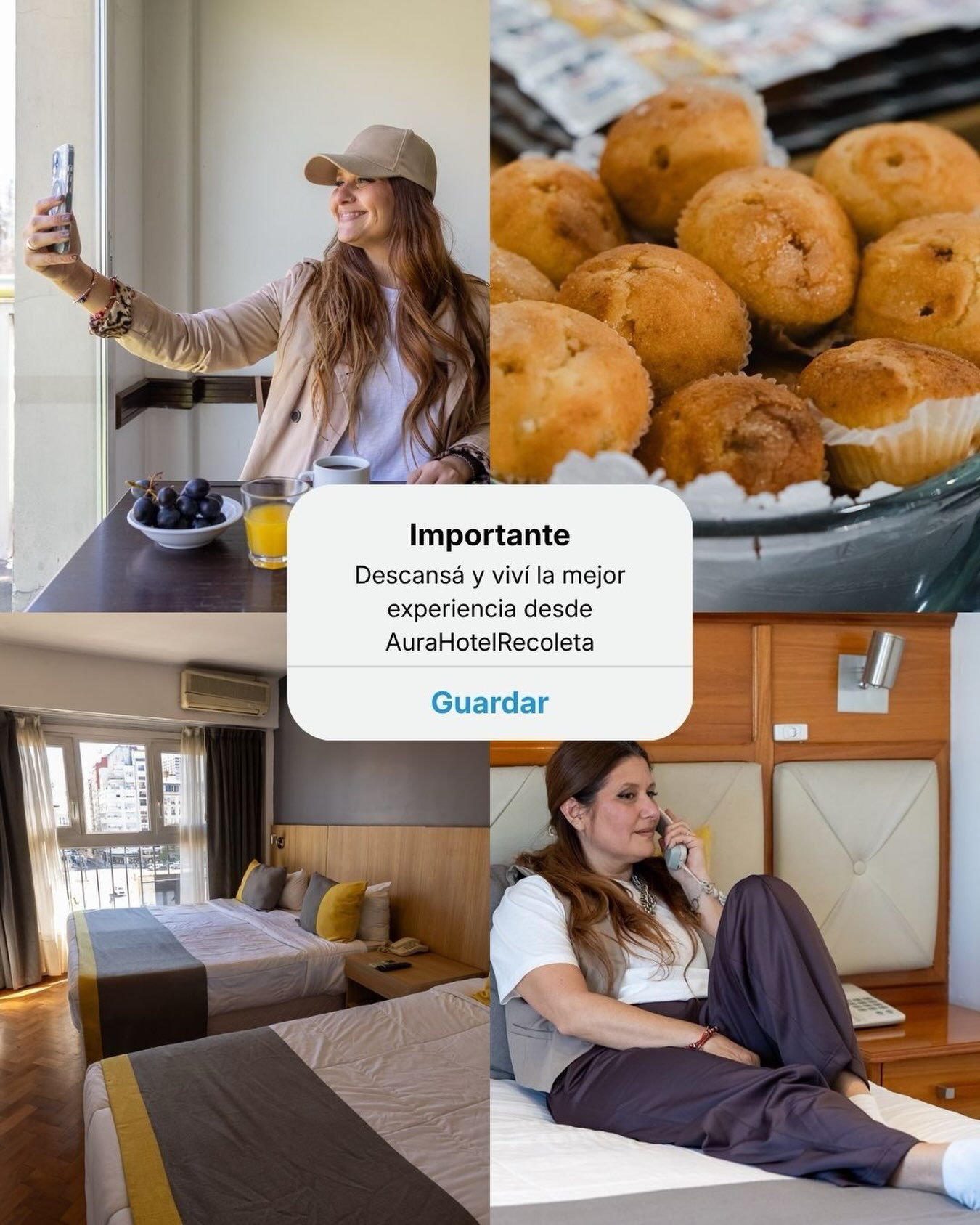 Un desayuno rico, una habitación cómoda y momentos para desconectar. ☕🤍

En Aura Hotel Recoleta, cada detalle invita a disfrutar de Buenos Aires a tu manera.

📍 Aura Hotel Recoleta